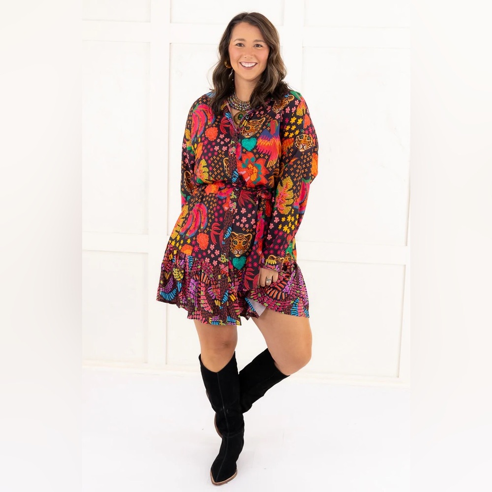 Uncle Frank Tiger Confetti Dress